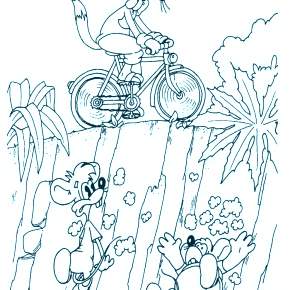 Раскраска кота Леопольда