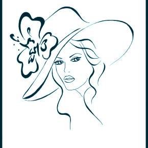 Раскраски Девушки в шляпке Раскраски Девушки в шляпке