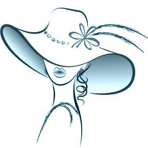 Раскраски Девушки в шляпке Раскраски Девушки в шляпке