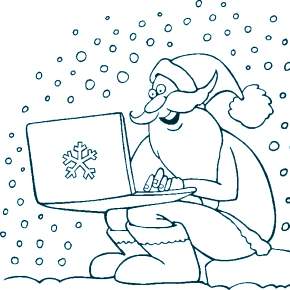 Раскраска Санта Клауса