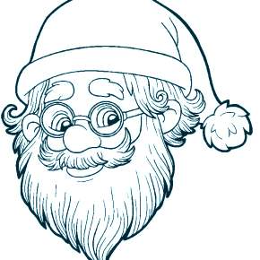 Раскраска Санта Клауса