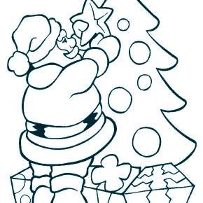 Раскраска Санта Клауса