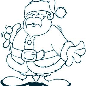 Раскраска Санта Клауса