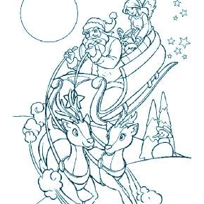 Раскраска Санта Клауса