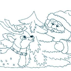 Раскраска Санта Клауса