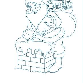 Раскраска Санта Клауса