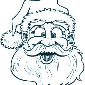 Раскраска Санта Клауса