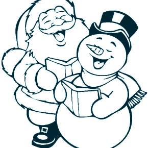 Раскраска Санта Клауса