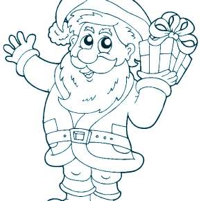Раскраска Санта Клауса