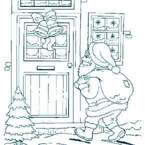 Раскраска Санта Клауса