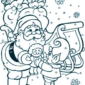 Раскраска Санта Клауса