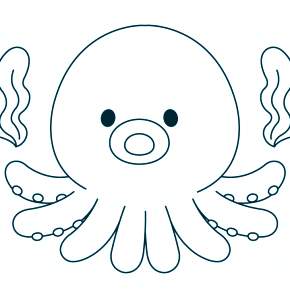 Раскраска Осьминога
