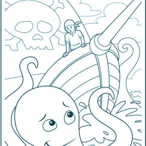 Раскраска Осьминога