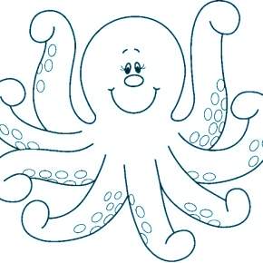 Раскраска Осьминога