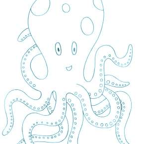 Раскраска Осьминога