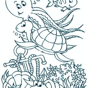 Раскраска Осьминога