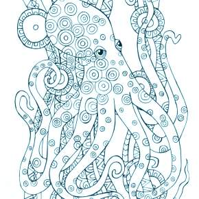 Раскраска Осьминога