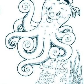 Раскраска Осьминога