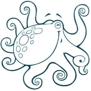 Раскраска Осьминога