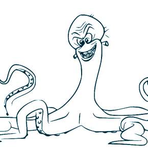 Раскраска Осьминога