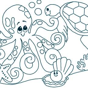 Раскраска Осьминога