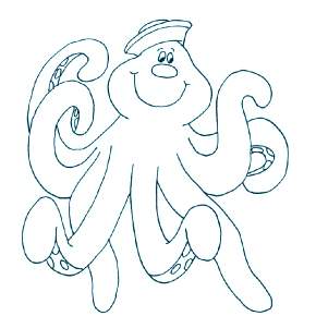 Раскраска Осьминога
