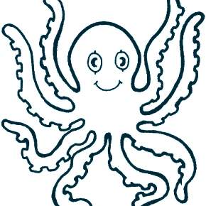 Раскраска Осьминога