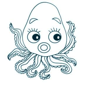 Раскраска Осьминога