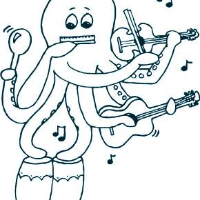 Раскраска Осьминога