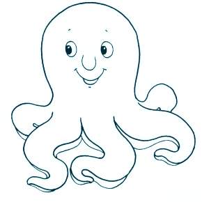 Раскраска Осьминога