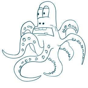 Раскраска Осьминога
