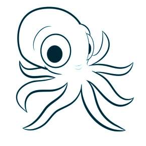 Раскраска Осьминога