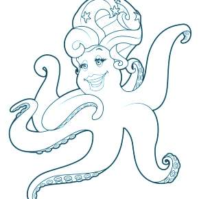 Раскраска Осьминога
