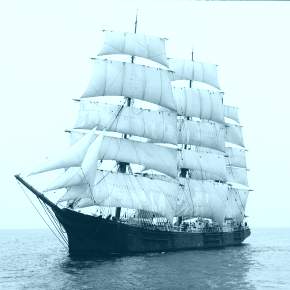 Раскраска Корабль Парусник