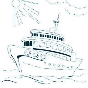 Раскраска Корабль Парусник