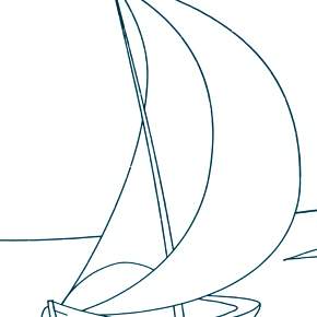 Раскраска Корабль Парусник