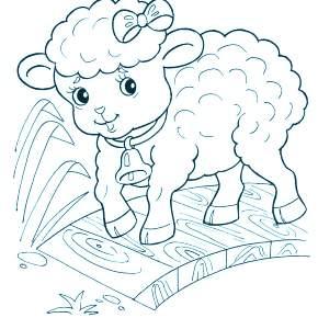 Раскраска Овечка Раскраска Овечка