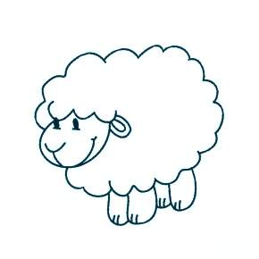 Раскраска Овечка Раскраска Овечка