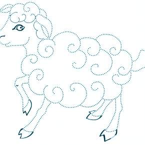 Раскраска Овечка Раскраска Овечка