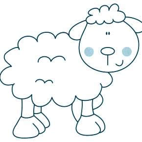 Раскраска Овечка Раскраска Овечка