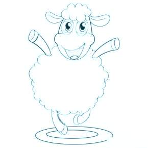 Раскраска Овечка Раскраска Овечка