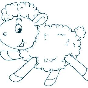 Раскраска Овечка Раскраска Овечка