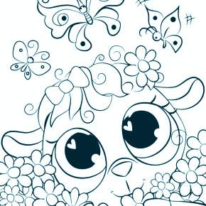 Раскраска Овечка Раскраска Овечка