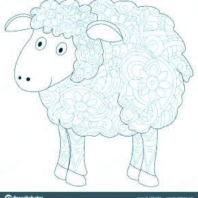 Раскраска Овечка Раскраска Овечка