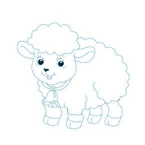 Раскраска Овечка Раскраска Овечка