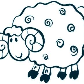 Раскраска Овечка Раскраска Овечка
