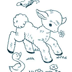 Раскраска Овечка Раскраска Овечка