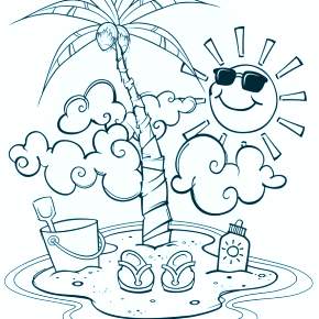 Раскраска Пальма