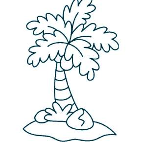 Раскраска Пальма