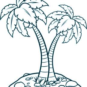 Раскраска Пальма